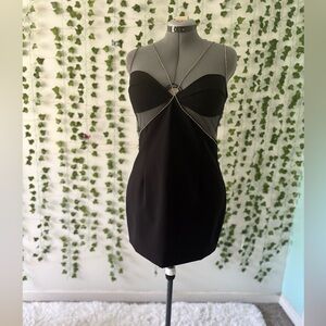 Size XXL black party dress